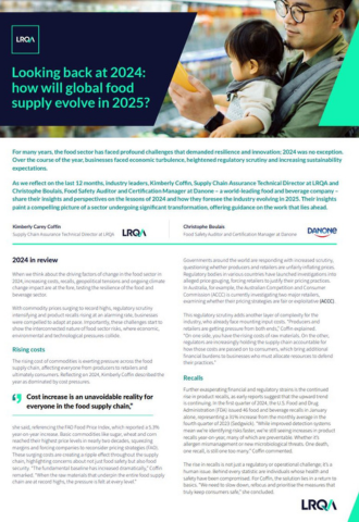 Top trends in food and beverage